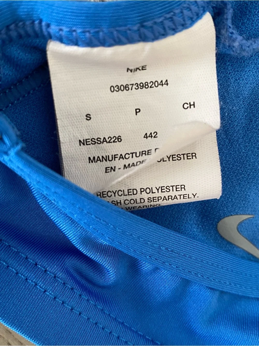 Nike kids Blue Racerback Small